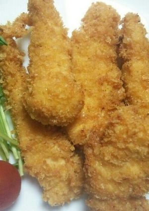 簡単☆鶏胸肉スティックから揚げ粉フライ♪-レシピのメイン写真