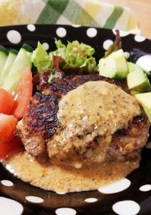 デパ地下風　マスタード豆腐ハンバーグ-レシピのメイン写真
