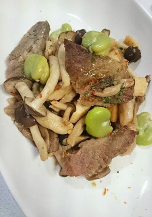 筍と牛肉のニンニク炒め-レシピのメイン写真