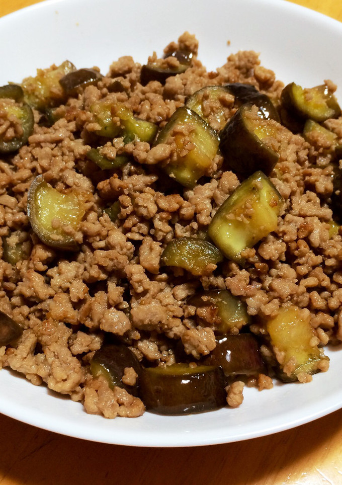 ささっと簡単！ひき肉とナスの中華炒め-レシピのメイン写真