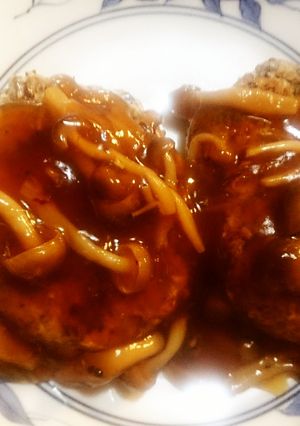 あらめの和風豆腐ハンバーグきのこあんかけ-レシピのメイン写真