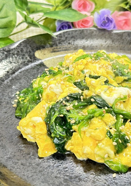 ふわっと卵が舞う☆ほうれん草の中華いため-レシピのメイン写真