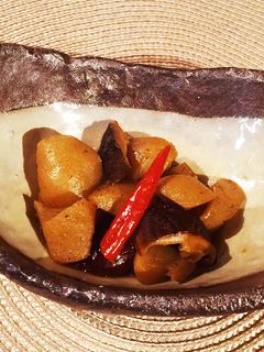 【便秘解消】こんにゃくと干しいたけの煮物-レシピのメイン写真