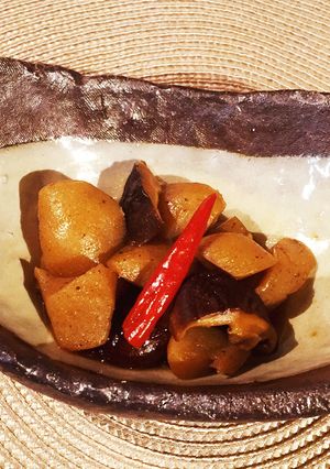【便秘解消】こんにゃくと干しいたけの煮物-レシピのメイン写真