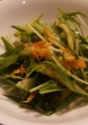水菜とわかめのサラダ-レシピのメイン写真