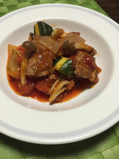 ひき肉ブロックのラタトゥイユ風煮-レシピのメイン写真