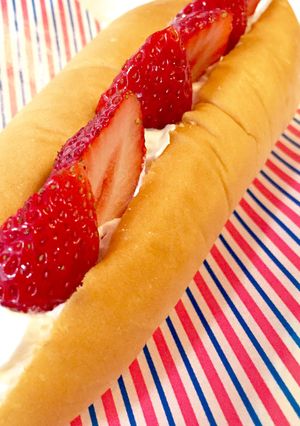 おやつやお弁当に♫いちご生クリームサンド-レシピのメイン写真