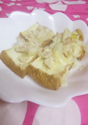 厚揚げで　ツナマヨチーズピザ風-レシピのメイン写真