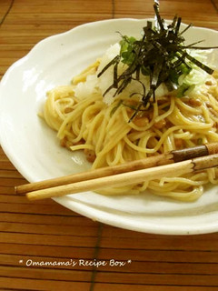 大根おろしのせ*納豆スパゲティー-レシピのメイン写真