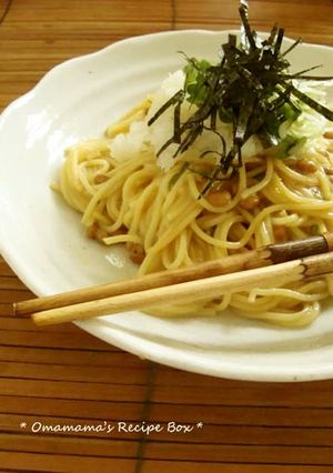 大根おろしのせ＊納豆スパゲティー-レシピのメイン写真