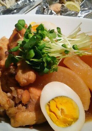 鶏手羽と大根の甘辛煮-レシピのメイン写真