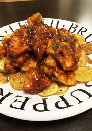 鶏胸肉でバーベキューチキン-レシピのメイン写真