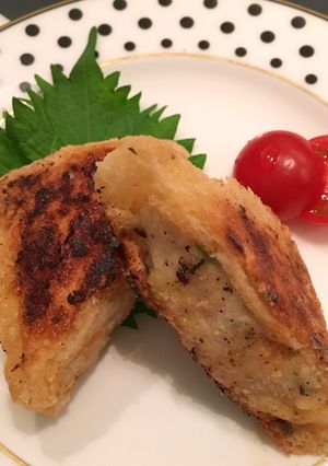 お弁当にも！簡単鶏挽肉詰めお揚げさん♡-レシピのメイン写真