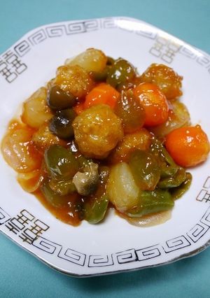 レンジで簡単！丸々コロロ酢豚(UHA)-レシピのメイン写真