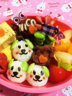 コロコロおにぎりで ワンワン ♡-レシピのメイン写真