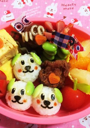 コロコロおにぎりで ワンワン ♡-レシピのメイン写真