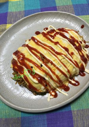 オムそば☆焼きそばリメイク-レシピのメイン写真