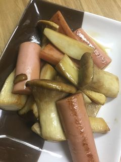 エリンギと魚肉ソーセージの照り焼き-レシピのメイン写真