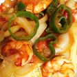 辛いが美味い!海老トマトパスタ