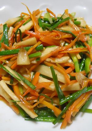 旬! 大蒜花芽の野菜炒め-レシピのメイン写真