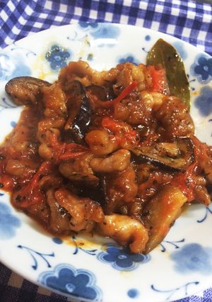 豚コマとナスのトマト炒め-レシピのメイン写真