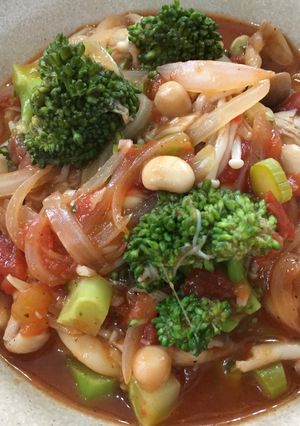 野菜補給に！サルサ風トマト煮-レシピのメイン写真