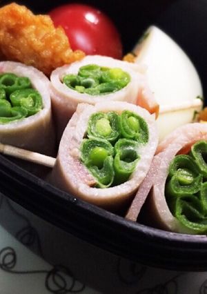 お弁当に★ハム巻き冷凍インゲン-レシピのメイン写真