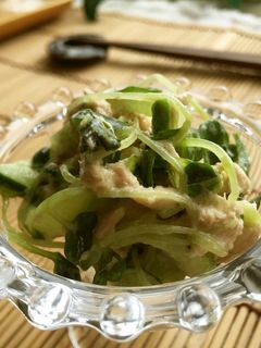 ツナと胡瓜と貝割れ✿ササッとサラダ-レシピのメイン写真