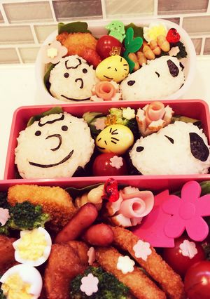 キャラ弁 スヌーピー-レシピのメイン写真