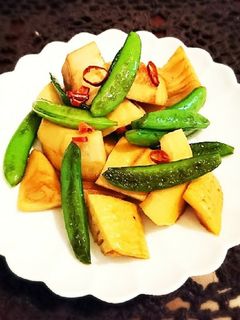 筍とスナップエンドウのきんぴら-レシピのメイン写真