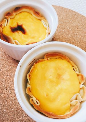 レンジで手作りカスタード♡エッグタルト-レシピのメイン写真