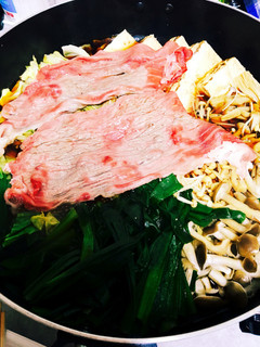 ♪春キャベツと青ネギたっぷりのすき焼き-レシピのメイン写真