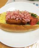 母の日にごてあらポーでホットドッグ