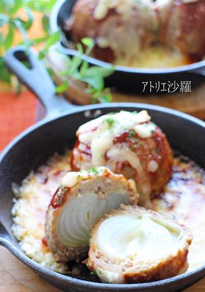 丸ごと新玉葱入り✿ころころハンバーグ✿-レシピのメイン写真