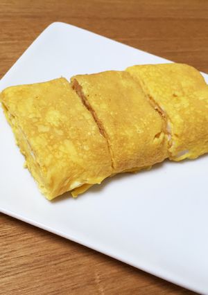 簡単!ごま油香る豆乳のふわっふわの卵焼き-レシピのメイン写真