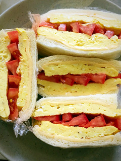 チーズと卵焼きとチーズのサンドウィッチ!-レシピのメイン写真
