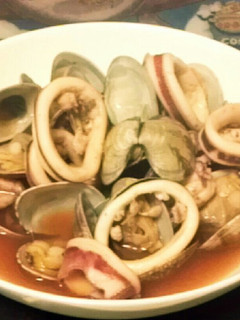 アサリとイカリングの酒蒸し♪-レシピのメイン写真