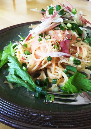 簡単美味しい！たらこスパゲティ-レシピのメイン写真