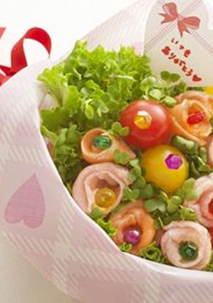 親子で作ろう!ブーケサラダ-レシピのメイン写真