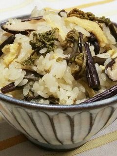 山菜♧わらびの炊き込みご飯♪-レシピのメイン写真
