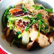 生椎茸と時短春雨の甘辛煮込みクレソン和え
