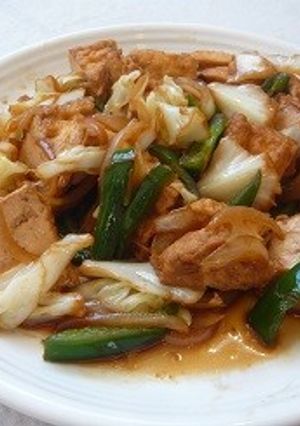 厚揚げがメインのおかず　vegan-レシピのメイン写真