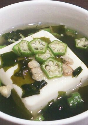 5分で♪しじみワカメあんかけ豆腐-レシピのメイン写真