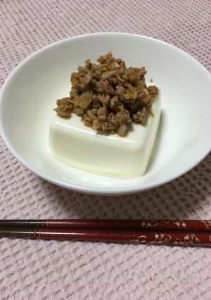 中華そぼろで美味しい！冷奴-レシピのメイン写真