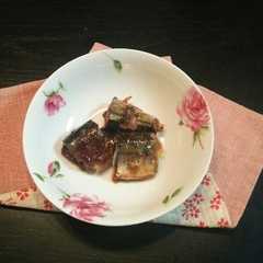 รูปของ はちみつ梅干しで さんまの梅煮
