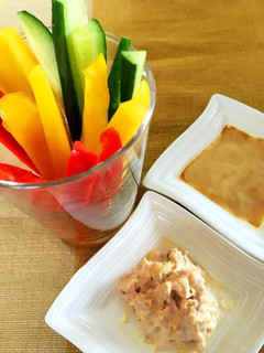 カラフル野菜をマヨベースのディップで-レシピのメイン写真