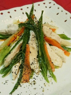 鶏ささみとネギのレンチンッ-レシピのメイン写真