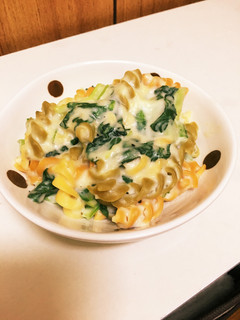 小松菜のクリームパスタ-レシピのメイン写真