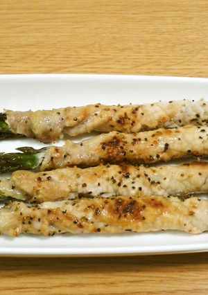 ノンオイル♡アスパラ肉巻き-レシピのメイン写真