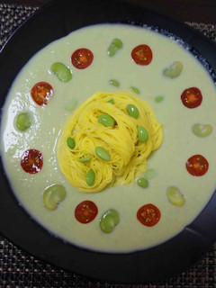 枝豆の素麺-レシピのメイン写真